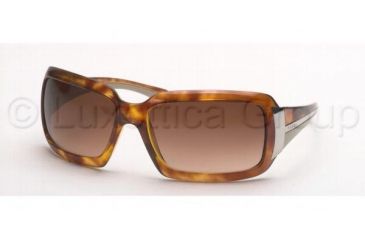 Image of Prada PR 01HS Sunglasses Styles - Light Havana Frame / Brown Gradient Lenses, 4BW6S1-6116