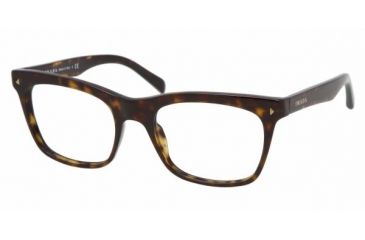 Image of Prada PR01NV Progressive Eyeglasses - Havana Frame / 52 mm Prescription Lenses, 2AU1O1-5219