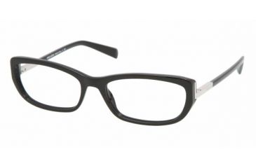 Image of Prada PR03NV SV Prescription Eyeglasses - Black Frame / 55 mm Prescription Lenses, 1AB1O1-5517