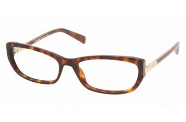 Image of Prada PR03NV SV Prescription Eyeglasses - Dark Havana Frame / 55 mm Prescription Lenses, AB61O1-5517