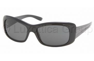 Image of Prada PR04LS SV Prescription Sunglasses - Gloss Black Gray Frame / 57 mm Prescription Lenses, 1AB1A1-5716