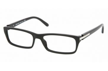 Image of Prada PR 05NV Eyeglasses Styles - Black Frame w/Non-Rx 53 mm Diameter Lenses, 1AB1O1-5316