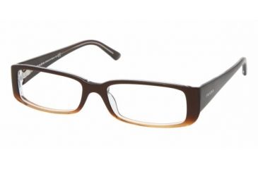 Image of Prada PR07MV Bifocal Eyeglasses - Brown Gradient Demo Lens Frame / 51 mm Prescription Lenses, ZXB1O1-5116