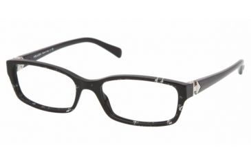 Image of Prada PR 07NV Eyeglasses Styles - Goatee Black Frame w/Non-Rx 53 mm Diameter Lenses, ACF1O1-5317