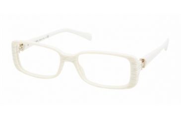 Image of Prada PR11NV Progressive Eyeglasses - Ivory Trap Demo Lens Frame / 52 mm Prescription Lenses, AB11O1-5216