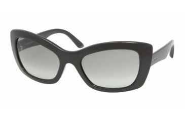 Image of Prada PR19MS Single Vision Prescription Sunglasses PR19MS-1AB3M1-5620 - Frame Color Black, Lens Diameter 56 mm