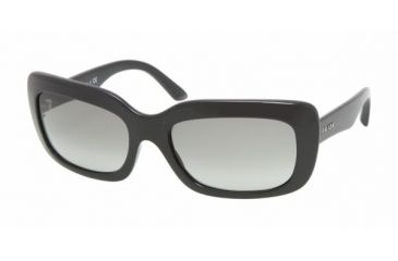 Image of Prada PR23MS SV Prescription Sunglasses - Gloss Black Gray Gradient Frame / 56 mm Prescription Lenses, 1AB3M1-5618