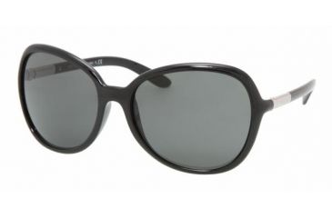 Image of Prada PR25LS Bifocal Prescription Sunglasses PR25LS-1AB1A1-6017 - Lens Diameter 60 mm, Frame Color Gloss Black