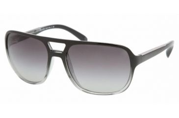 Image of Prada PR25MS Single Vision Prescription Sunglasses PR25MS-ZXA3M1-6017 - Lens Diameter 60 mm, Frame Color Black Gradient Gray