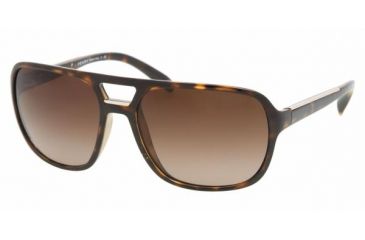 Image of Prada PR25MS Single Vision Prescription Sunglasses PR25MS-2AU6S1-6017 - Lens Diameter 60 mm, Frame Color Havana