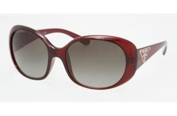 Image of Prada PR 27LS Sunglasses Styles - Dark Bordeaux Gray Gradient Frame, 0AG3M1-5717