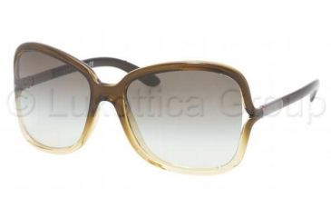 Image of Prada PR 28LS Sunglasses Styles - Camo Gradient Frame / Green Gradient Lenses, 8BI4M1-5817