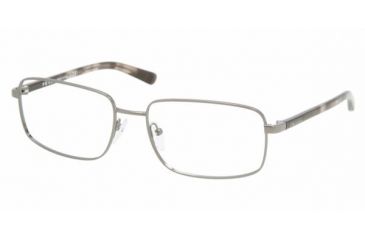 Image of Prada PR 51NV Eyeglasses Styles - 5AV1O1 Gunmetal Frame w/Non-Rx 55 mm Diameter Lenses, 5AV1O1-5517
