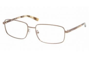 Image of Prada PR 51NV Eyeglasses Styles - Brown Frame w/Non-Rx 55 mm Diameter Lenses, 1BI1O1-5517