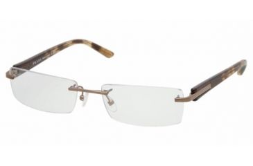 Image of Prada PR52MV SV Prescription Eyeglasses - Bronze Demo Lens Frame / 52 mm Prescription Lenses, 1BI1O1-5217