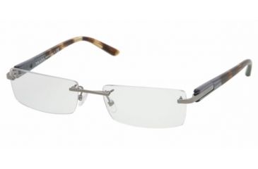 Image of Prada PR52MV SV Prescription Eyeglasses - Gunmetal Demo Lens Frame / 52 mm Prescription Lenses, 9AH1O1-5217