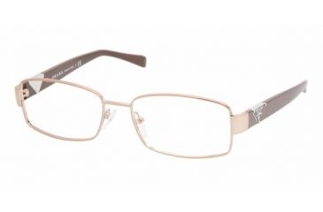 Image of Prada PR56NV Progressive Eyeglasses - Brown Demo Lens Frame / 53 mm Prescription Lenses, 4AC1O1-5316
