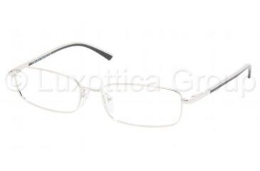 Image of Prada PR59MV SV Prescription Eyeglasses - 6BA1O1 Silver Frame / 52 mm Prescription Lenses, 6BA1O1-5217