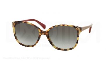Image of Prada PR01OS Sunglasses 7S00A7-55 - Medium Havana Frame, Grey Gradient Lenses