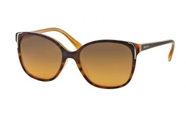 Image of Prada PR01OSA Bifocal Prescription Sunglasses PR01OSA-FAL0A8-55 - Lens Diameter 55 mm, Frame Color Top Light Havana/opal Yellow