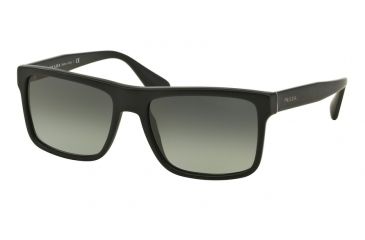 Image of Prada PR01SSF Single Vision Prescription Sunglasses PR01SSF-SL32D0-57 - Lens Diameter 57 mm, Frame Color Brushed Matte Black