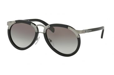Image of Prada PR01TS Sunglasses 1AB0A7-56 - Black Frame, Grey Gradient Lenses