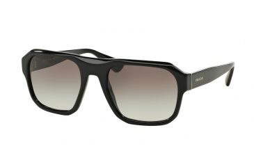 Image of Prada PR02SS Progressive Prescription Sunglasses PR02SS-1AB0A7-55 - Lens Diameter 55 mm, Frame Color Black