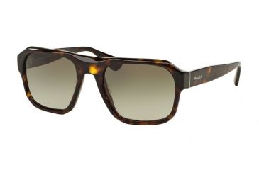 Image of Prada PR02SS Progressive Prescription Sunglasses PR02SS-2AU4M1-55 - Lens Diameter 55 mm, Frame Color Havana