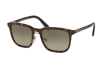 Image of Prada PR02TS Single Vision Prescription Sunglasses PR02TS-2AU1X1-52 - Lens Diameter 52 mm, Frame Color Havana