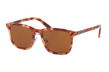 Image of Prada PR02TS Single Vision Prescription Sunglasses PR02TS-U642Z1-52 - Lens Diameter 52 mm, Frame Color Red Havana