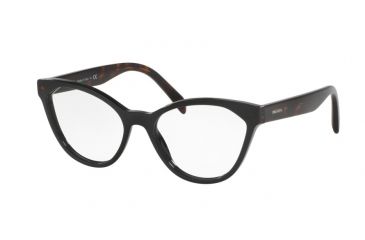 Image of Prada PR02TVF Progressive Prescription Eyeglasses 1AB1O1-54 - Black Frame
