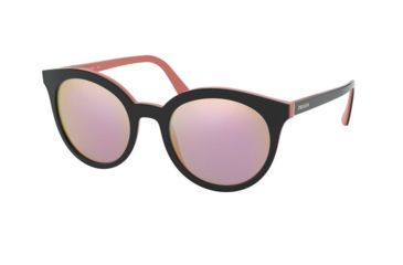 Image of Prada PR02XSF Sunglasses 541726-53 - , Grey Mirror Yellow Rose Lenses