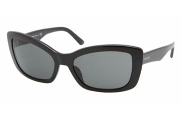 Image of Prada PR03NS #1AB1A1 - Gloss Black Frame, Gray Lenses