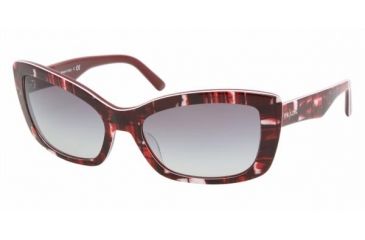 Image of Prada PR03NS #BF13M1 - Top Mimetic Ruby / Ruby Frame, Gray Gradient Lenses