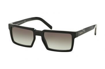 Image of Prada PR03SS Single Vision Prescription Sunglasses PR03SS-1AB0A7-54 - Lens Diameter 54 mm, Frame Color Black
