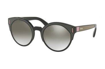 Image of Prada PR03USF Progressive Prescription Sunglasses, 53mm, Black-Brown-Pink, PR03USF-SVK5O0-53-PRO