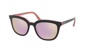 Image of Prada PR03XS Sunglasses 541726-53 - , Grey Mirror Yellow Rose Lenses