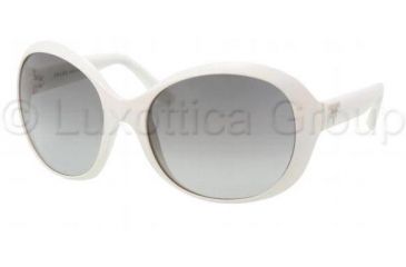 Image of Prada PR04OS Sunglasses 7S33M1-6218 - Ivory Frame, Gray Gradient Lenses
