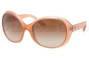 Image of Prada PR04OS Sunglasses GAC1Z1-6218 - Opal Pink Frame, Brown Gradient Lenses