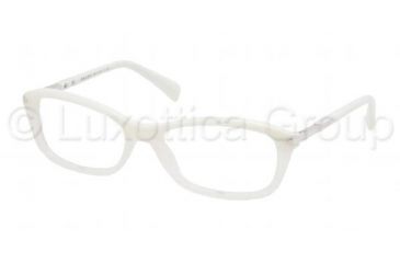 Image of Prada PR04PV Single Vision Prescription Eyeglasses JAI1O1-5417 - Ivory Gradient Frame, Demo Lens Lenses