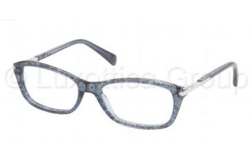 Image of Prada PR04PV Single Vision Prescription Eyeglasses JAX1O1-5417 - Lace Shade Frame, Demo Lens Lenses