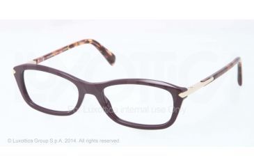 Image of Prada PR04PV Prescription Eyeglasses ROM1O1-52 - Violet Frame