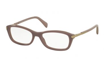 Image of Prada PR04PV Prescription Eyeglasses TKP1O1-52 - Opal Pink On Pink Frame
