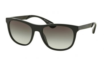 Image of Prada PR04SSF Sunglasses 1AB0A7-57 - Black Frame, Grey Gradient Lenses