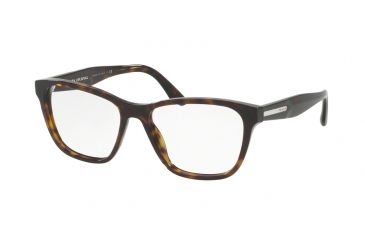 Image of Prada PR04TVF Eyeglass Frames 2AU1O1-54 - Havana Frame