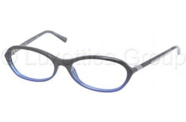 Image of Prada PR05OV Bifocal Prescription Eyeglasses EAF1O1-5116 - Black/Opal Blue 