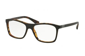Image of Prada PR05SV Bifocal Prescription Eyeglasses UBG1O1-53 - Top Brown/matte Tortoise Frame