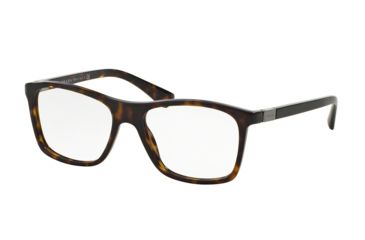 Image of Prada PR05SVF Eyeglass Frames 2AU1O1-55 - Havana Frame