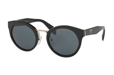 Image of Prada PR05TS Single Vision Prescription Sunglasses PR05TS-1AB1A1-53 - Lens Diameter 53 mm, Frame Color Black