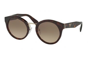 Image of Prada PR05TS Single Vision Prescription Sunglasses PR05TS-2AU3D0-53 - Lens Diameter 53 mm, Frame Color Havana